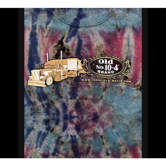 Trucker Running Outta Moonlight Tie-Dye Tee - Picture 4 of 5